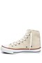Beige Linen Lace-Up Women's Daily Sports Boots Flat Sole Linen Sneaker 35777 - 6