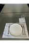 2-Row Embroidered Placemat and Cocktail Napkin Set (6 Pieces) - 2