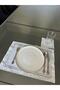 2-Row Embroidered Placemat and Cocktail Napkin Set (6 Pieces)