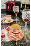 3D Butterfly Cocktail and Coffee Side Serving Napkin 1 Piece Red Colored - 2