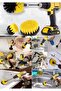 3-Piece Drill Bit Cleaning Set, Cooker-Kitchen Cabinets-Carpet-Seat-Shoe Cleaning Set - 3