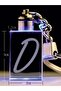 Letter D Keychain, Letter Keychain, Glass Engraved Keychain - 2