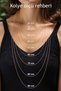 Women's Steel Necklace - 3mm 70 cm Steel Rope Twist Chain for Lover, Spouse, Mother - 6