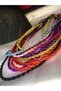 Purple Color Rope All Kinds of Necklace Inserted End Part Brass Lock Part Steel Necklace - 4