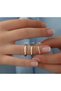 Steel Ring for Women and Men - 4mm Domed Yellow Color, Promise, Engagement, Wedding, Marriage Band - 5