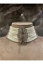 Choker 12 Row Glass Pearl Diamond Mounted Zircon Stone Antique Bronze Chocker Necklace