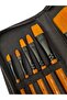 Oil Paint with Bag and Acrylic Starter Brush Set of 10 (Side Cut Cat Tongue, Flat, Round Brush) - 3