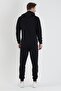 Hooded Tracksuit Set Black - 5