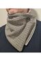 New Model Winter Houndstooth Wool and Cream Stamp Fabric Men's Neck Collar-24 - 2
