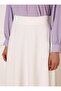 Classic Fabric Flounce Skirt - Off White - Refka - 3