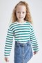 Girl's Crew Neck Print Long Sleeve T-Shirt Y3808A622Au - 4