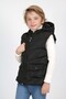 Black Boy's Inflatable Vest with Pocket Detail and Extra Fiber Filling - 6