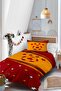 Fan Yellow Red Star Ball Patterned Single Baby Kids Bedding Set - 2