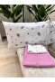 طقم وسائد سرير مزدوج بدون مطاط 100% قطن - 4