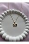 Women's Minimalist Gold Letter Necklace - 3