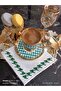 Goose Feet Patterned Cocktail and Coffee Side Presentation Napkin 6-Piece Colorful - 4