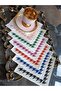 Goose Feet Patterned Cocktail and Coffee Side Presentation Napkin 6-Piece Colorful