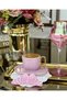 3D Cocktail and Coffee Side Serving Napkin 6 Pieces Pink Colored - 3
