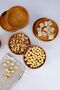 6-Piece Beech Wood Snack Bowl and Serving Set, 11 cm Round