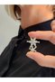 Snowflake Model Crystal Stone Earrings - 3