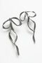 Bow Earrings Ribbon Earrings gold gold silver color
