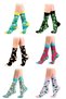 Women's Multicolored Organic Cotton Seamless Patterned Socks, Pack of 6