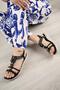 24y162 Women's Comfort Sandals - Flat Sole with Stone Detail - 3