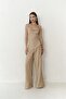 Javier Mink Blouse Pants Set