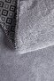 Light Gray Fluffy Bathroom Set 3 Pieces Decorative Plush Non-Slip Base Washable(60x100-40x60-60x60) - 2