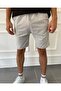 Men's Grey Striped Shorts