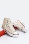 Beige Linen Lace-Up Women's Daily Sports Boots Flat Sole Linen Sneaker 35777