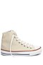 Beige Linen Lace-Up Women's Daily Sports Boots Flat Sole Linen Sneaker 35777 - 4