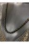 Black Color Rope All Kinds of Necklace Inserted End Part Brass Lock Part Steel Necklace