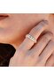 Women's Bijouterie Ring - X Model Xuping Vip Women's Micro Plated Ring with Stone