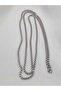 Men's Women's Steel Necklace - 3mm - 80 cm Length Medium Thickness Round Close Intertwined Ring Model Necklace - 5