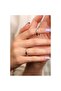 Women Men Steel Ring - 3mm Thin Cambered Script White Color Steel Wedding Band Ring 1Pcs