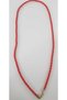 Orange Color Rope All Kinds of Necklace Inserted End Part Brass Lock Part Steel Necklace - 3