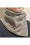 New Model Winter Houndstooth Wool and Cream Stamp Fabric Men's Neck Collar-24 - 3
