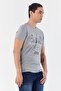 Men's Grey T-shirt - Inase Grey Melange - 4