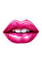 pink lip pink lip Sticker Motor, Helmet, Laptop, Car Sticker 13x10 cm