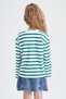 Girl's Crew Neck Print Long Sleeve T-Shirt Y3808A622Au - 8