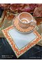 Hümmaşah Cocktail and Coffee Side Serving Napkin 1 Piece Orange Colored - 2