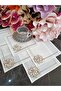 Stone detailed coffee side, cocktail, presentation napkin 6 pieces - 4