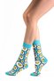 Women's Multicolored Organic Cotton Seamless Patterned Socks, Pack of 6 - 2