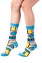 Women's Multi-Colored Patterned 6-Piece Organic Cotton Seamless Socks - 7
