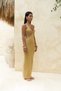 Renata Front Detail Mustard Knitwear Dress - 3