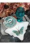 Lange Butterfly Detailed Cocktail and Coffee Side Serving Napkin 2 Pieces - 2