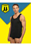Men's 3-Piece Suspenders Undershirt (with Jiber Socks as a Gift) Cotton Economic Undershirt - 2