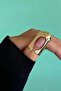 Gold Color Gothic Metal Nail Ring