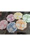 Tree of Life Patterned Marbled Coffee Napkin Presentation Napkin Cocktail Napkin 6 Pieces - 7